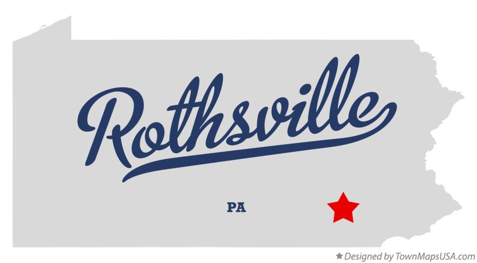 Map of Rothsville Pennsylvania PA