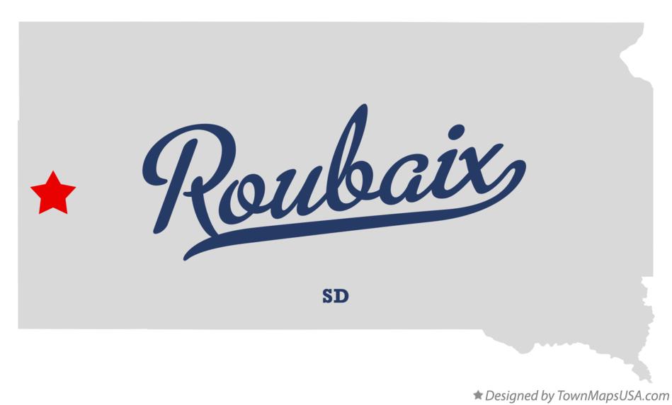 Map of Roubaix South Dakota SD