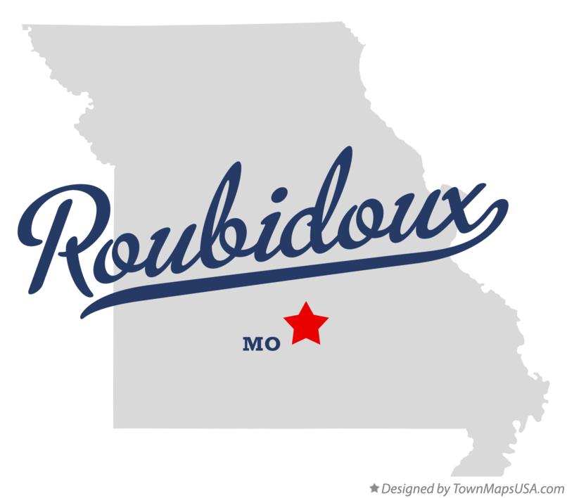 Map of Roubidoux Missouri MO