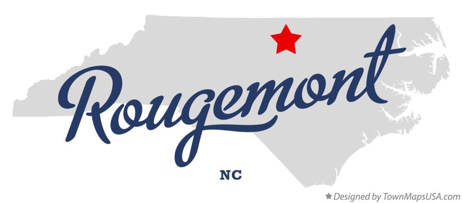Map of Rougemont North Carolina NC