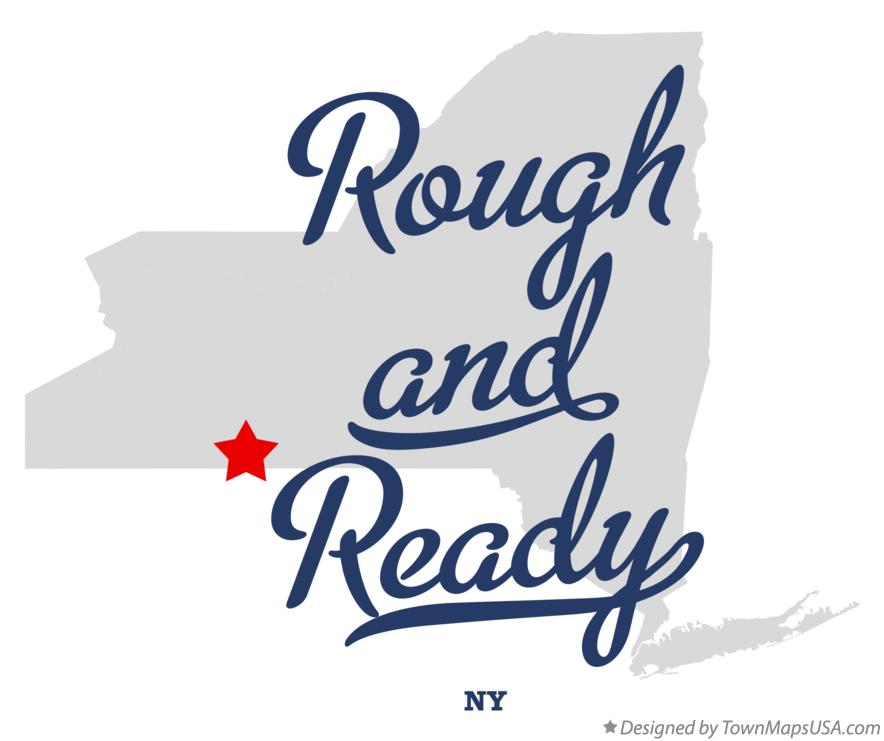 Map of Rough and Ready New York NY