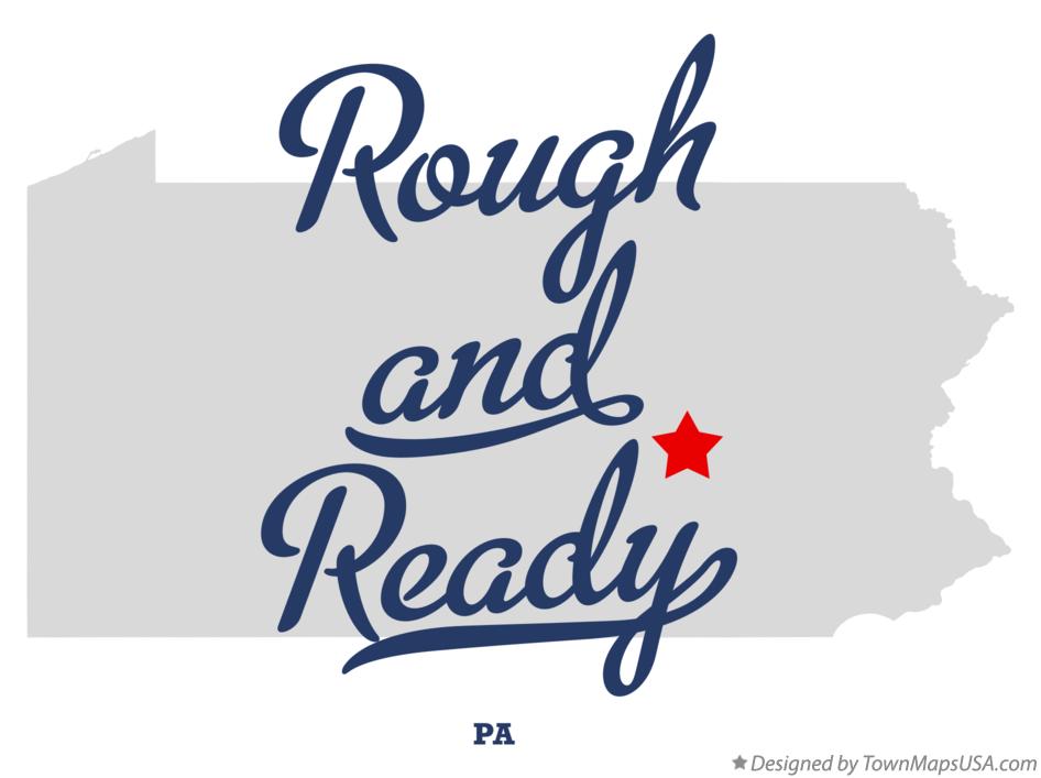 Map of Rough and Ready Pennsylvania PA