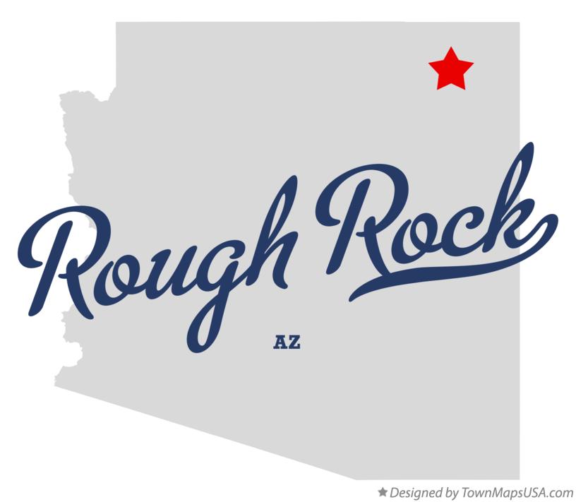 Map of Rough Rock Arizona AZ