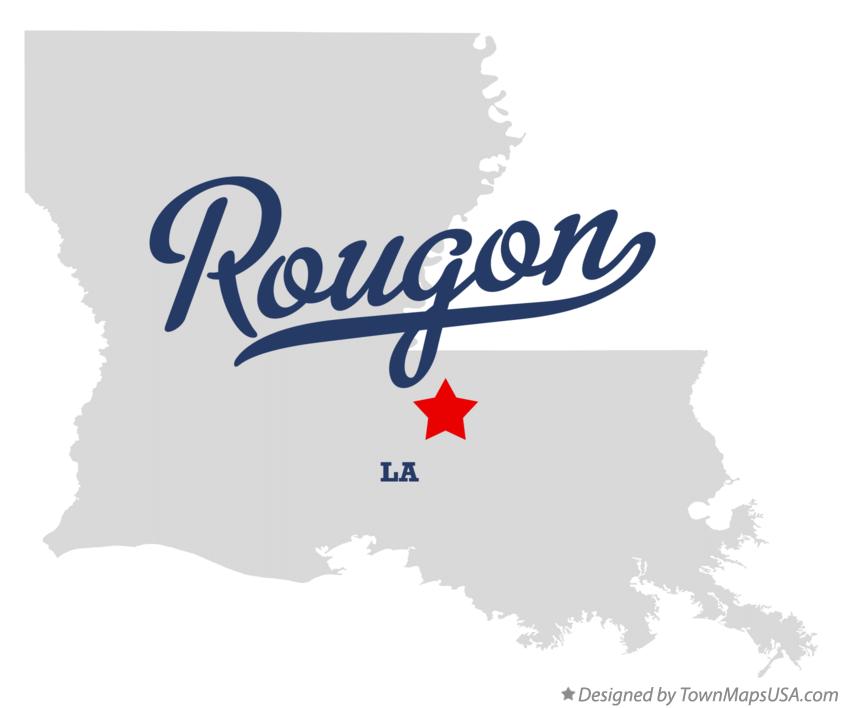 Map of Rougon Louisiana LA