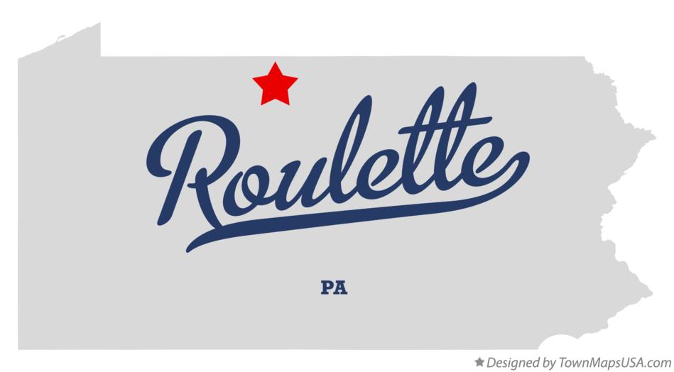 Map of Roulette Pennsylvania PA