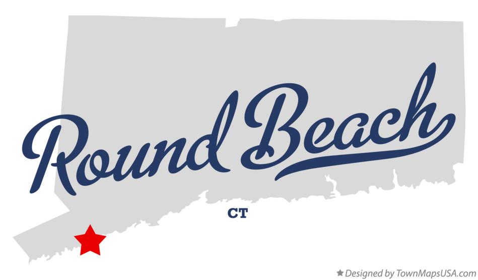 Map of Round Beach Connecticut CT