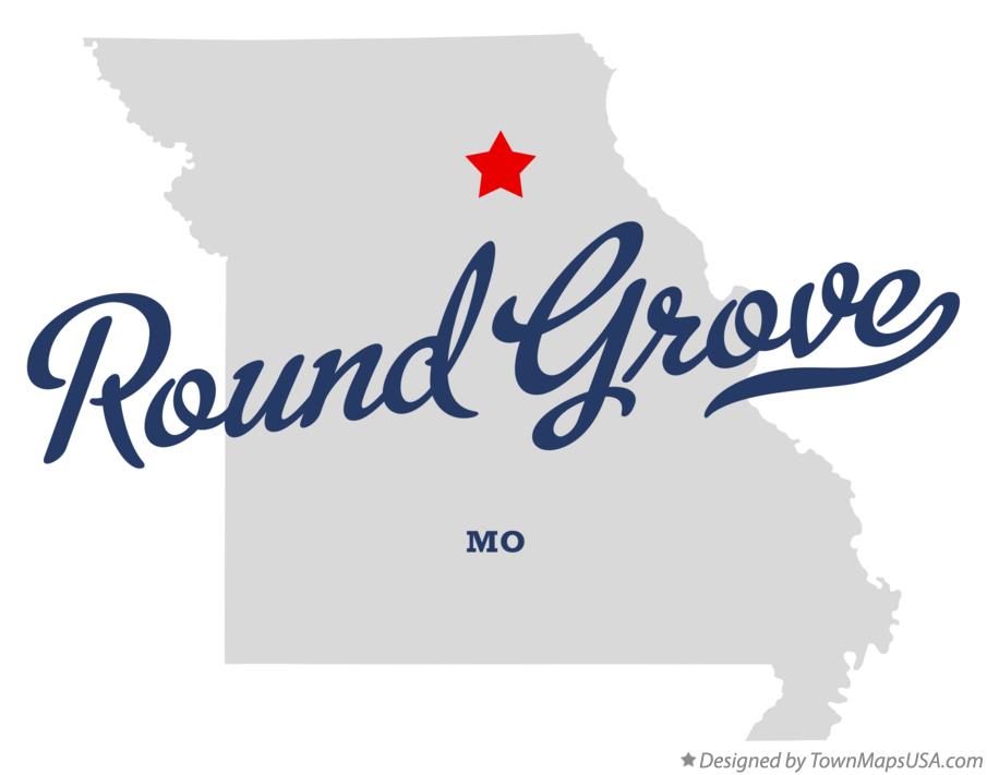 Map of Round Grove Missouri MO