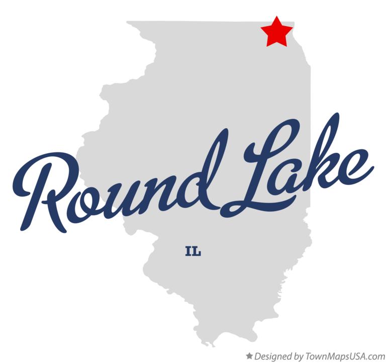 Map Of Round Lake Il Illinois