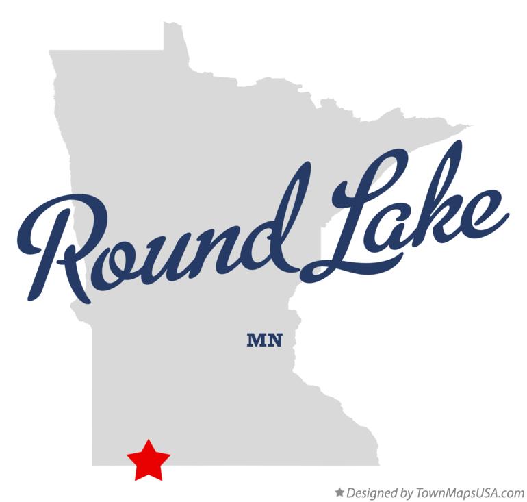 Map of Round Lake Minnesota MN