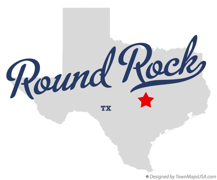 Map of Round Rock Texas TX