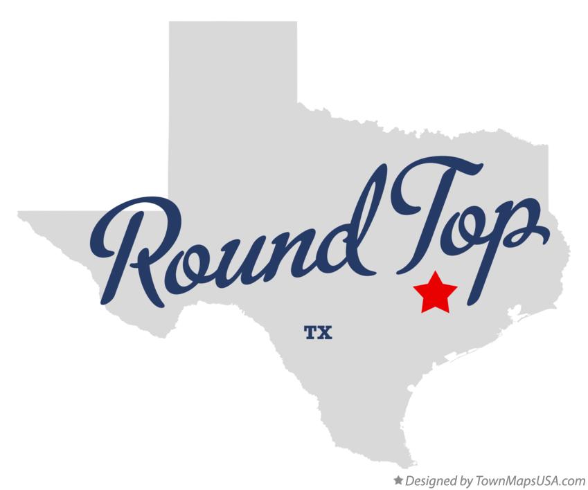 Map of Round Top Texas TX