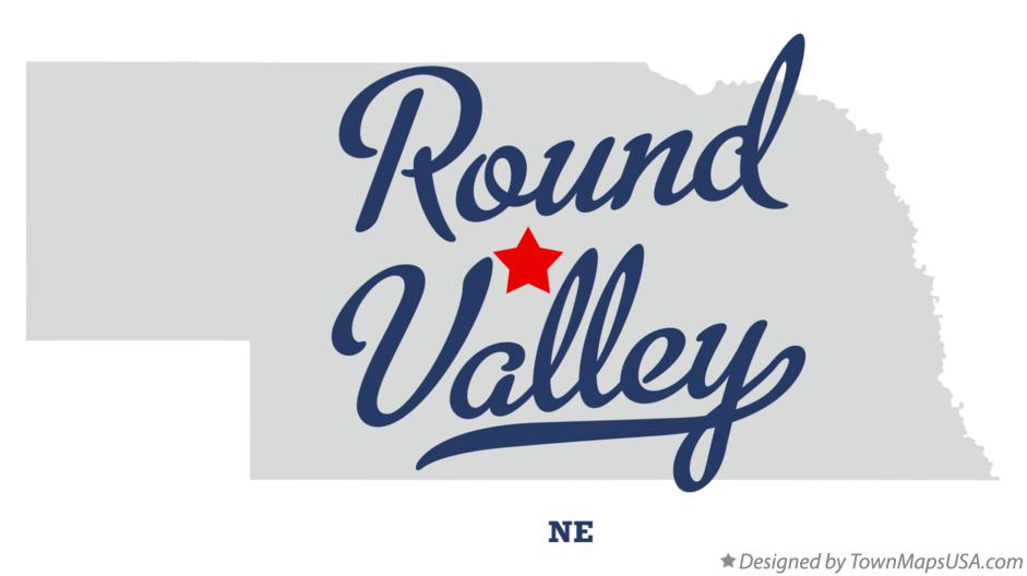 Map of Round Valley Nebraska NE