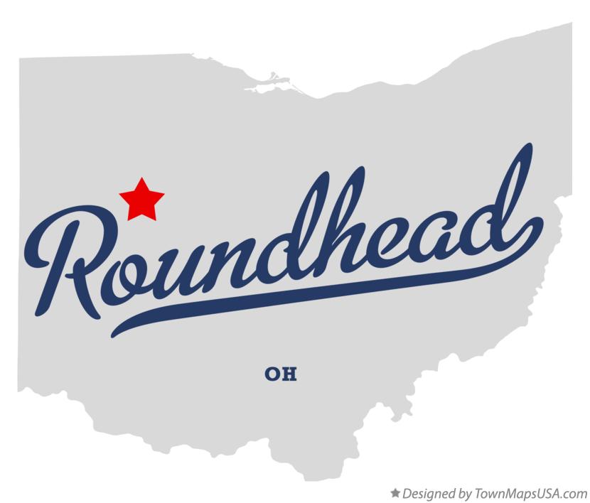 Map of Roundhead Ohio OH