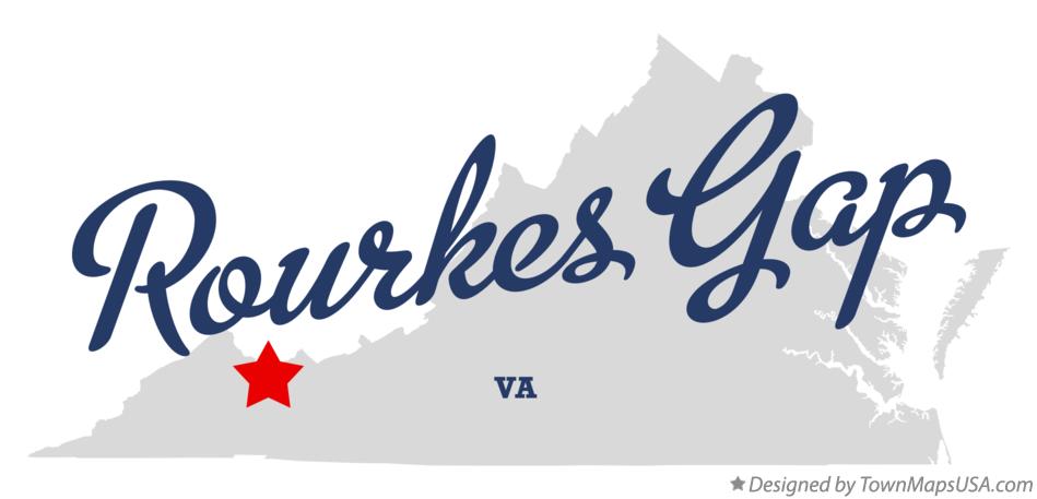 Map of Rourkes Gap Virginia VA