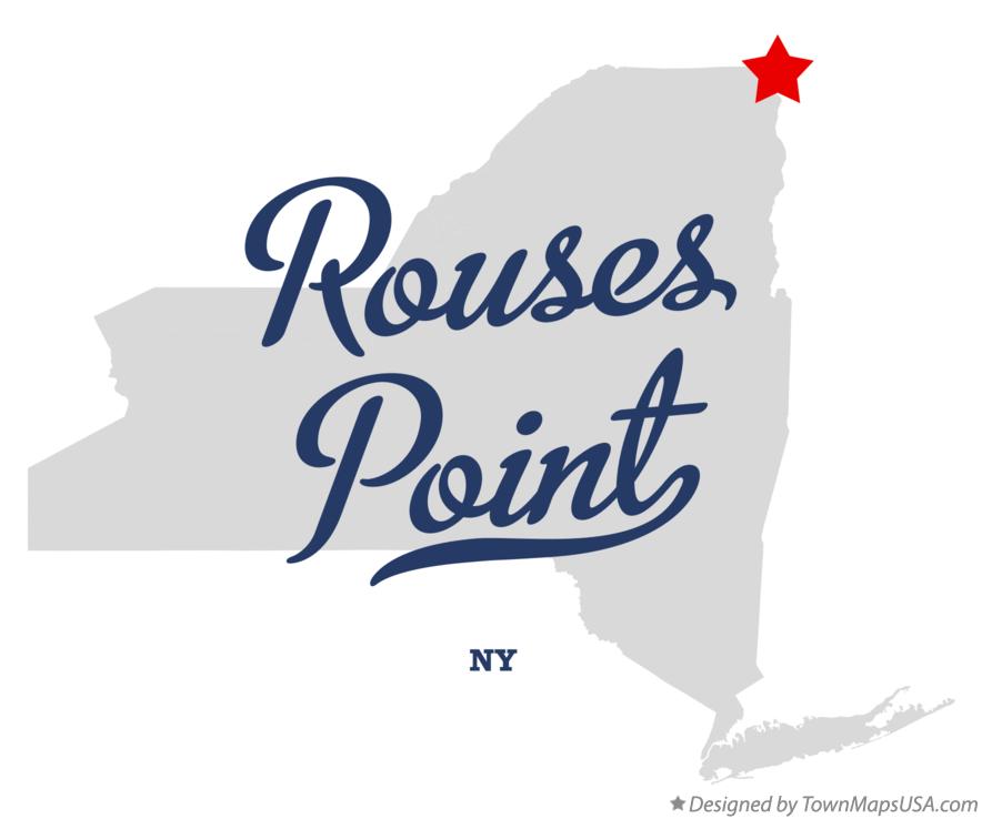 Map of Rouses Point New York NY