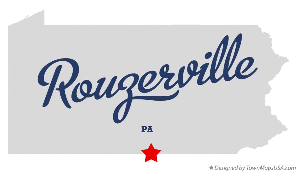 Map of Rouzerville Pennsylvania PA