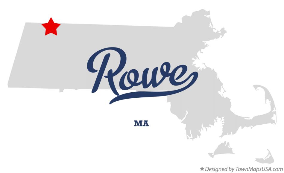 Map of Rowe Massachusetts MA