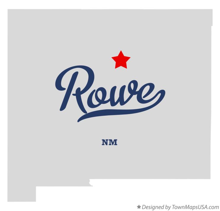 Map of Rowe New Mexico NM