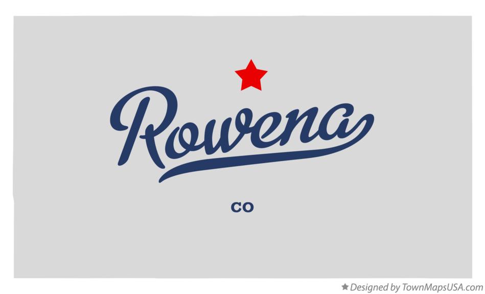 Map of Rowena Colorado CO
