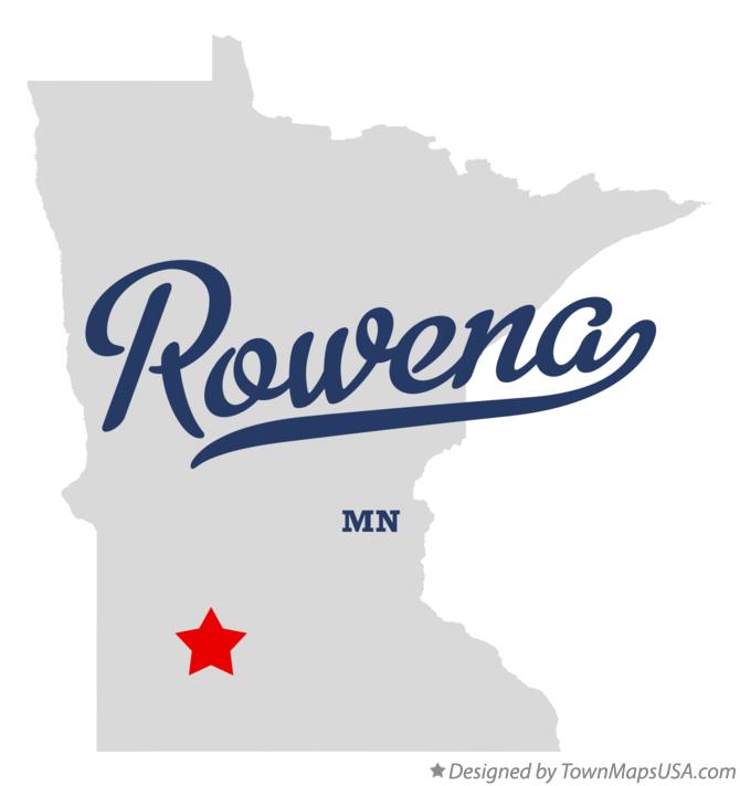 Map of Rowena Minnesota MN