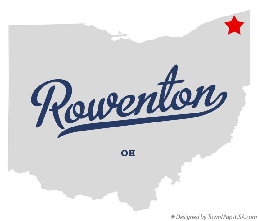Map of Rowenton Ohio OH