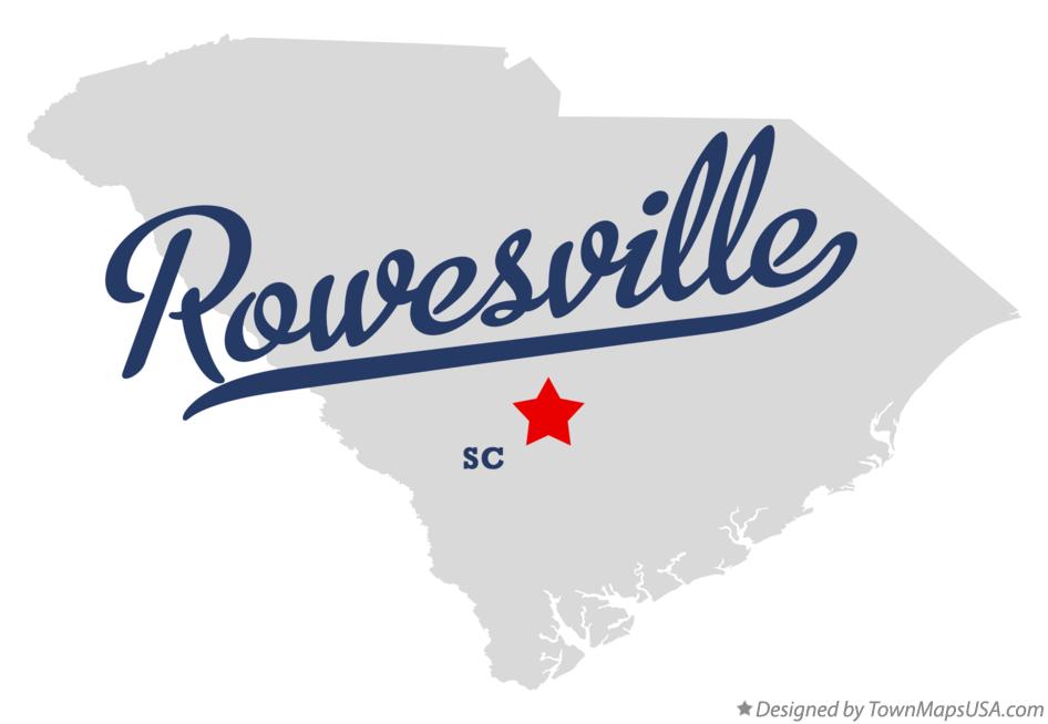 Map of Rowesville South Carolina SC