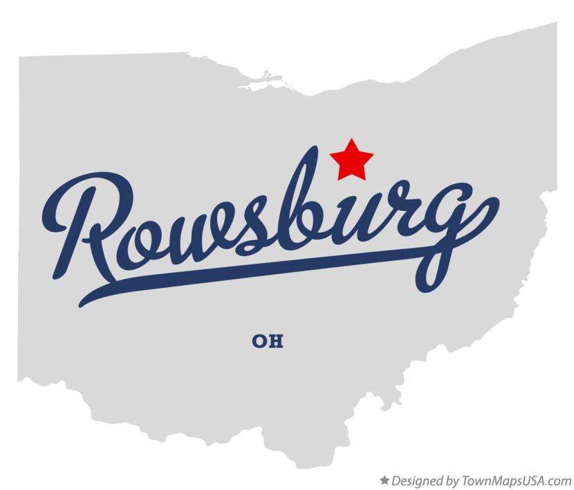Map of Rowsburg Ohio OH