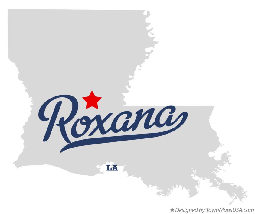 Map of Roxana Louisiana LA