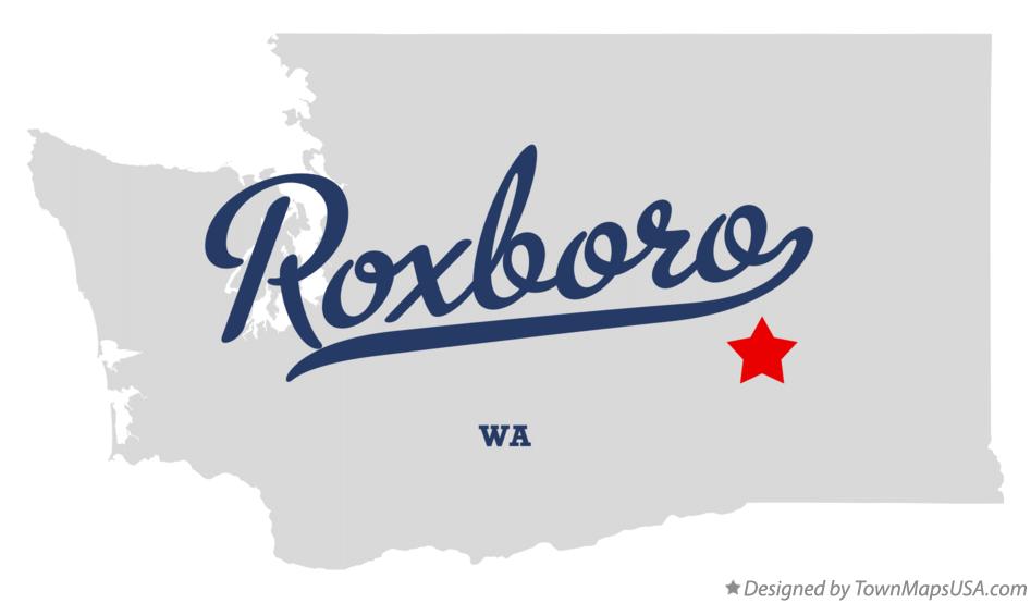 Map of Roxboro Washington WA