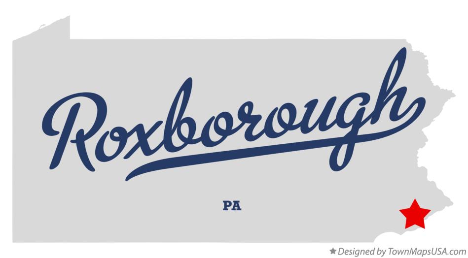 Map of Roxborough Pennsylvania PA