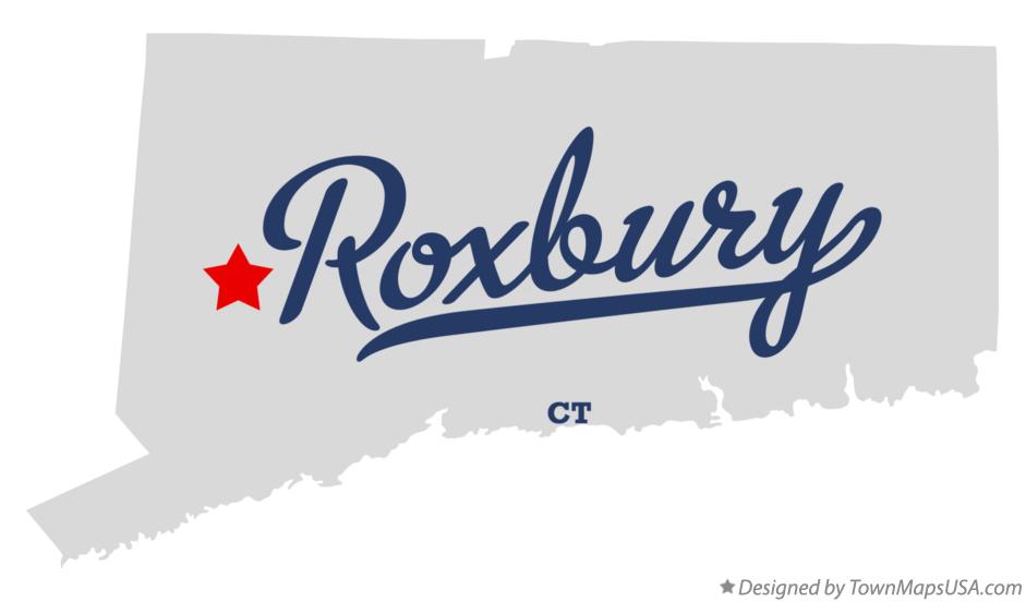 Map of Roxbury Connecticut CT