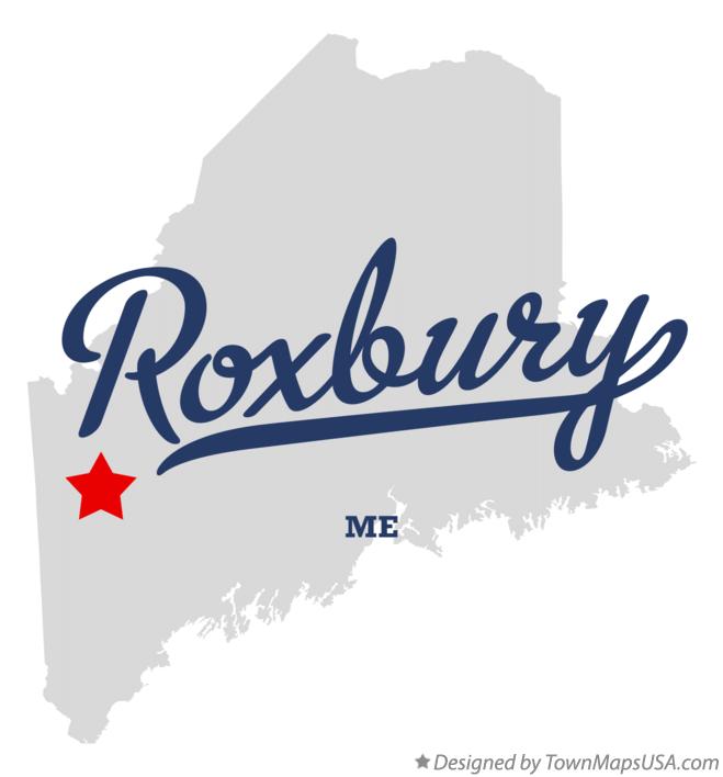 Map of Roxbury Maine ME