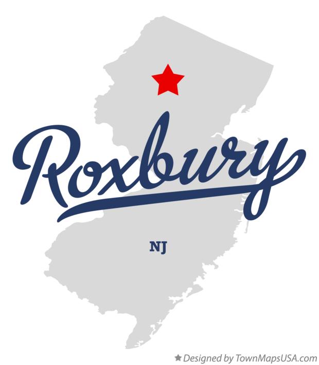 Map of Roxbury New Jersey NJ
