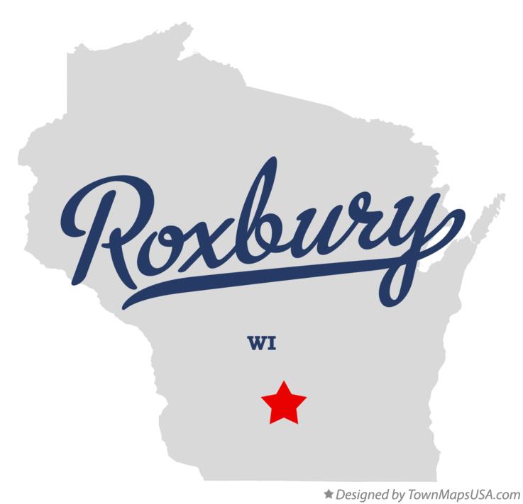 Map of Roxbury Wisconsin WI
