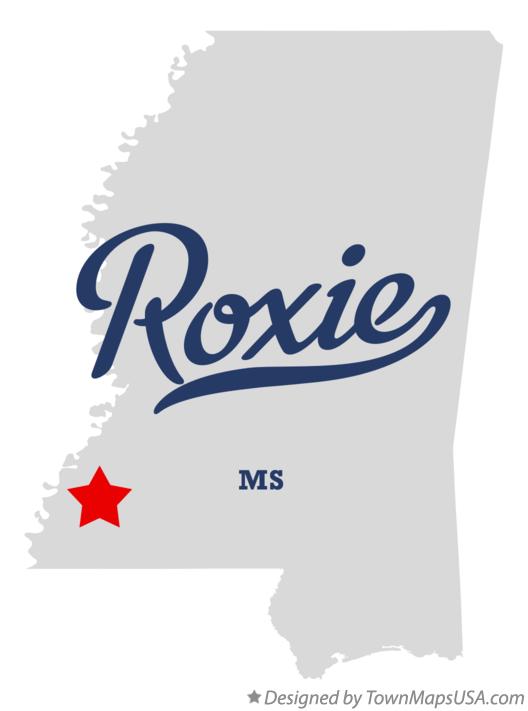 Map of Roxie Mississippi MS