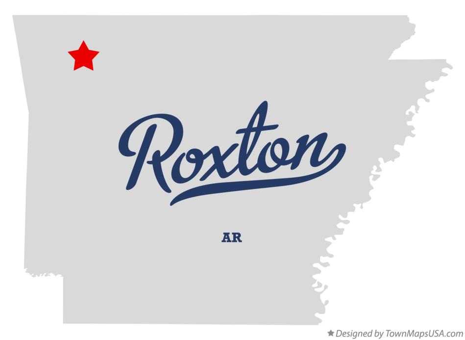 Map of Roxton Arkansas AR