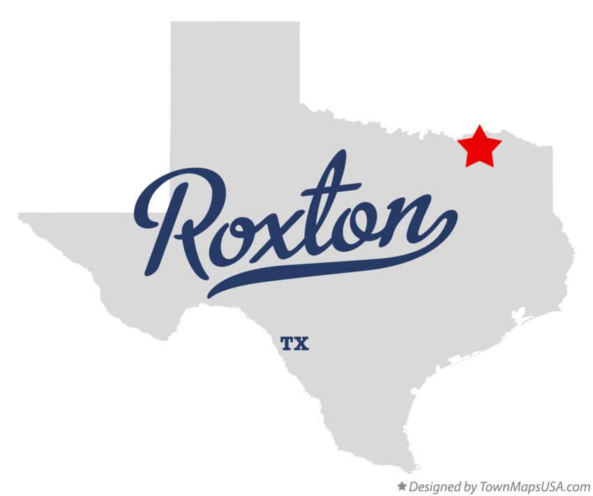Map of Roxton Texas TX
