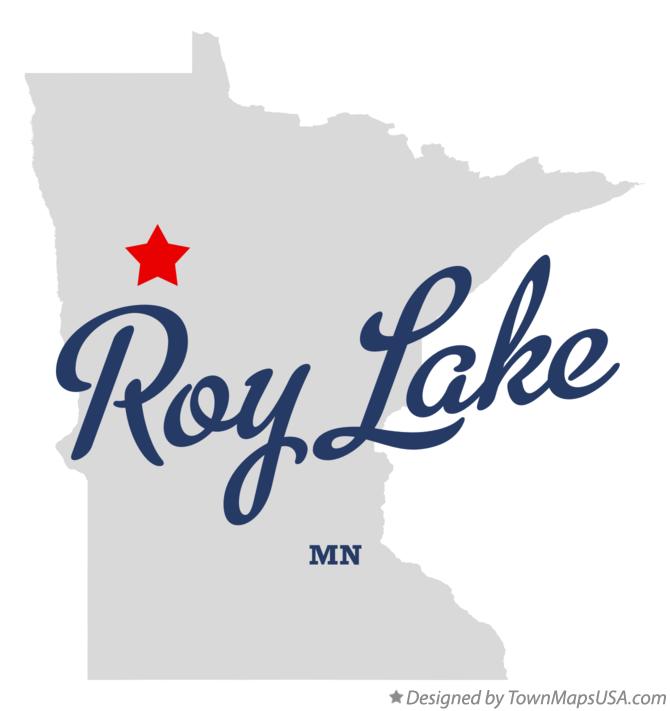 Map of Roy Lake Minnesota MN