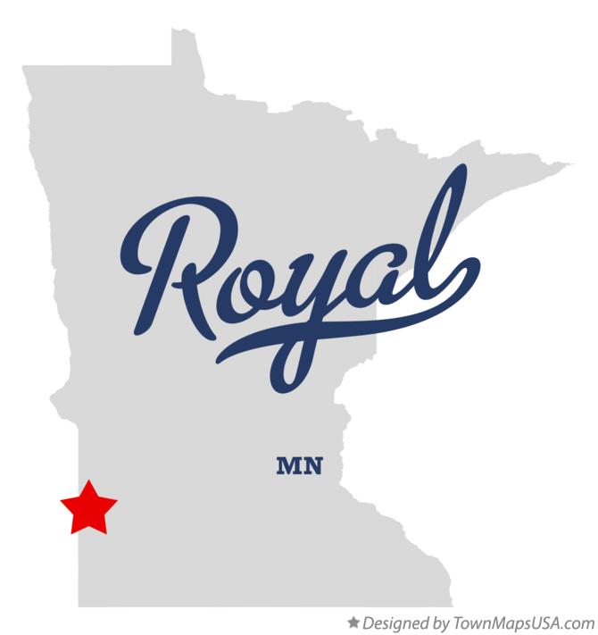 Map of Royal Minnesota MN