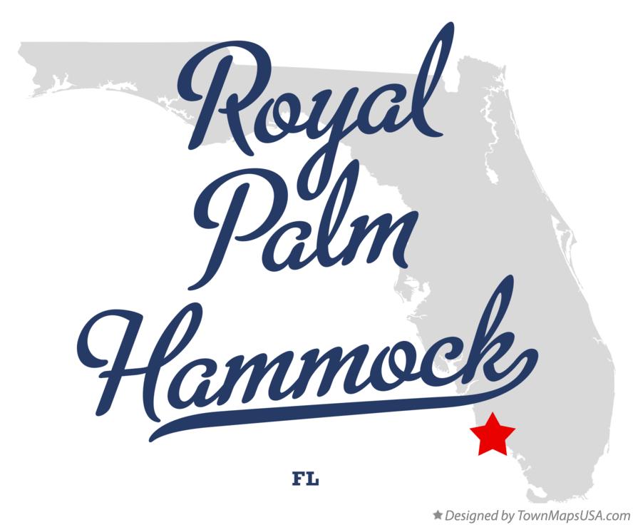 Map of Royal Palm Hammock Florida FL