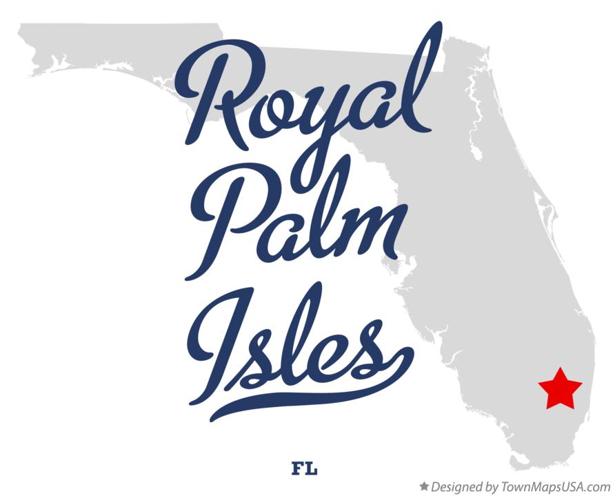 Map of Royal Palm Isles Florida FL