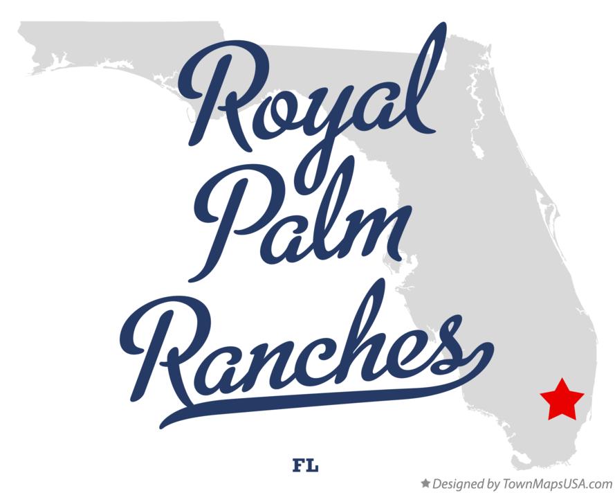 Map of Royal Palm Ranches Florida FL