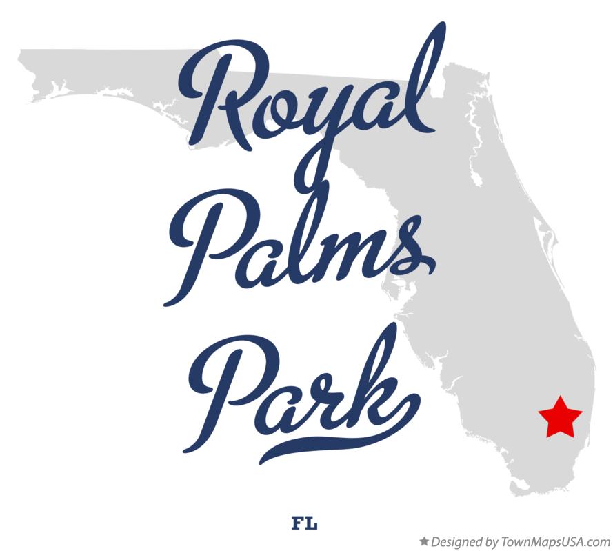 Map of Royal Palms Park Florida FL