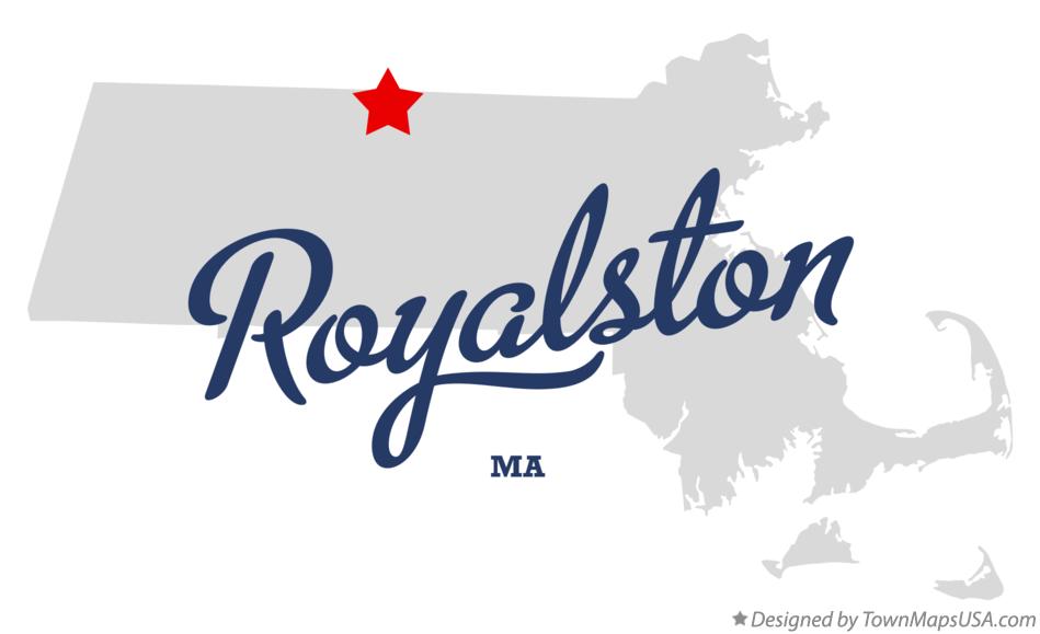 Map of Royalston Massachusetts MA