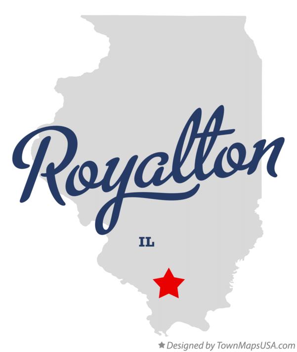 Map of Royalton Illinois IL