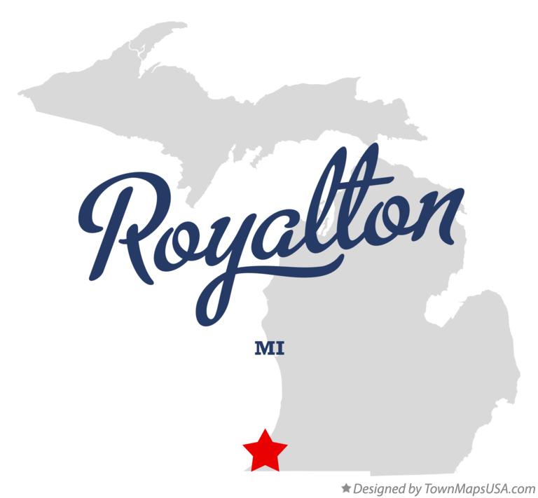 Map of Royalton Michigan MI