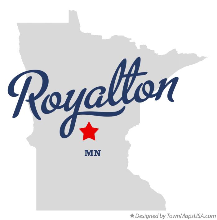 Map of Royalton Minnesota MN
