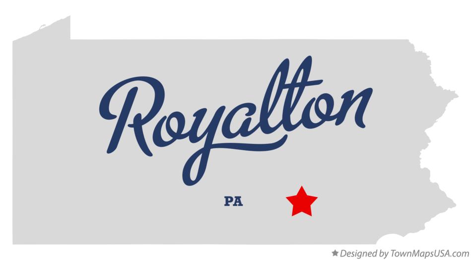 Map of Royalton Pennsylvania PA
