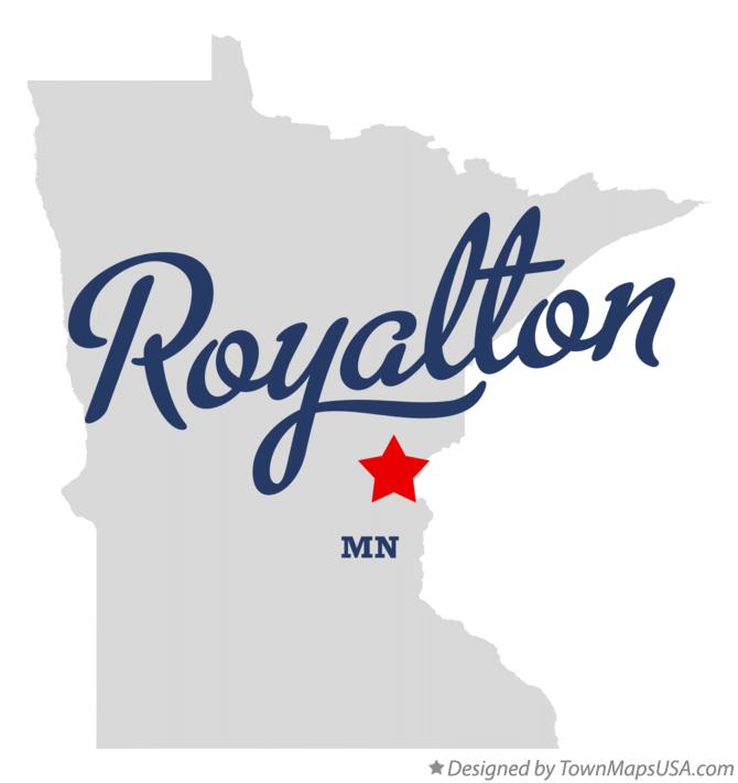 Map of Royalton Minnesota MN