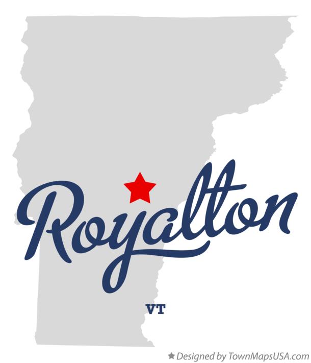 Map of Royalton Vermont VT